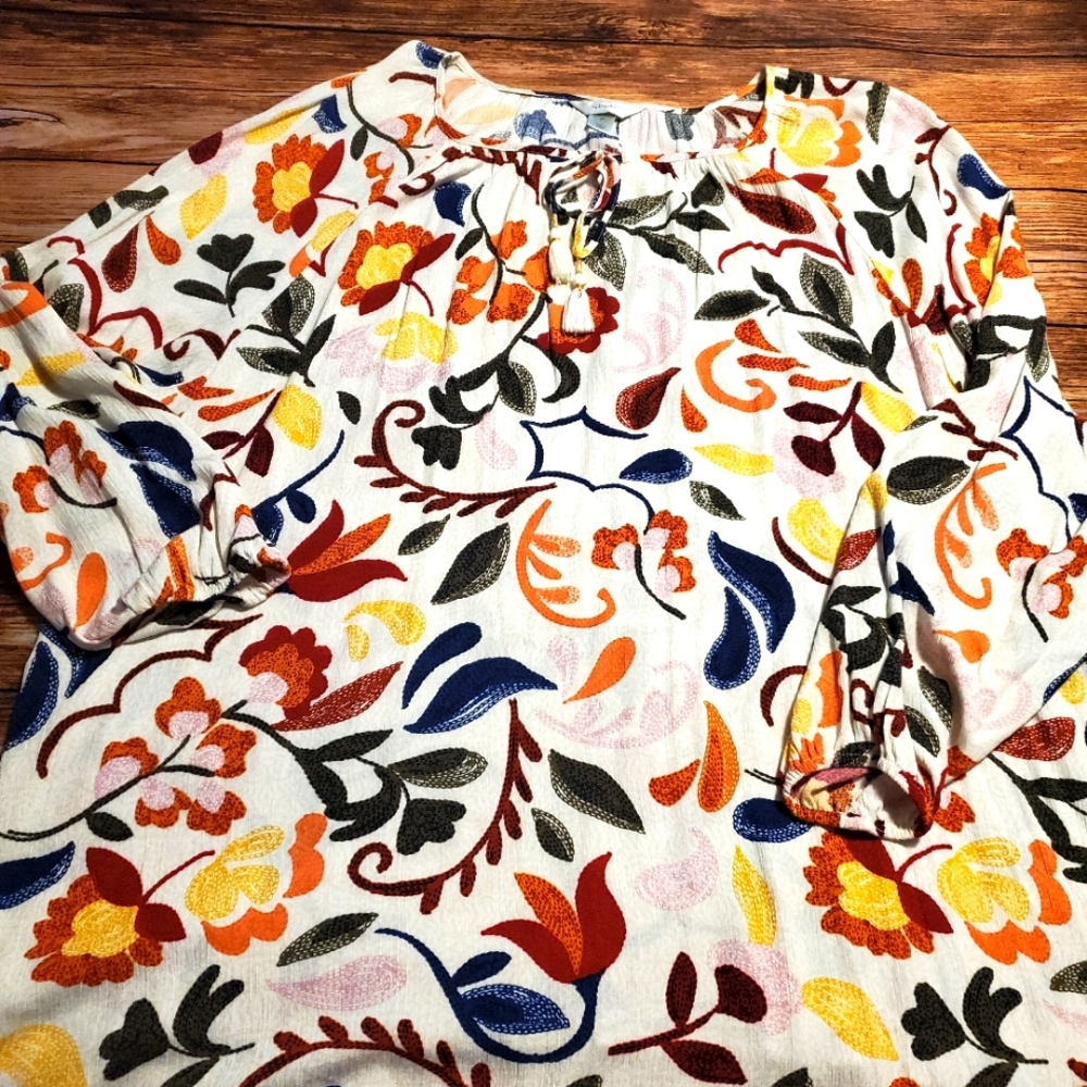 CJ Banks Floral Top 3XL